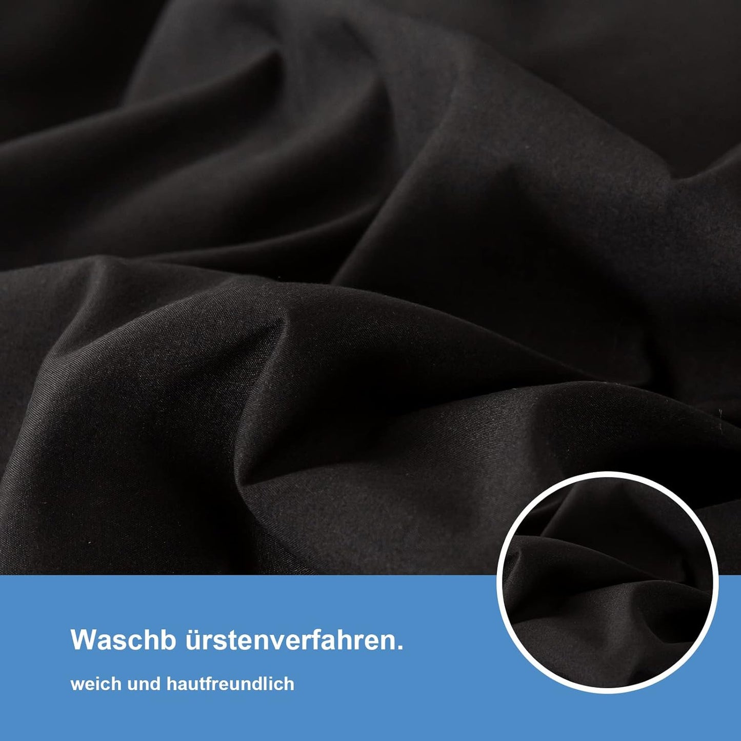 Bettwäsche Set Rot+Schwarz