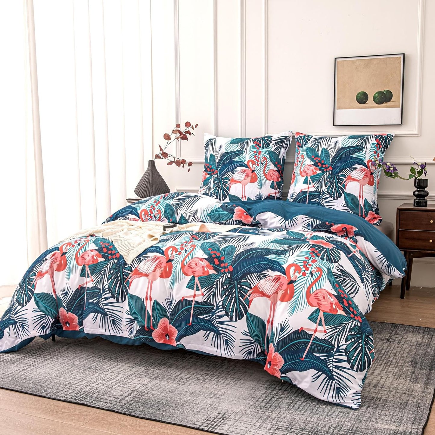 Bettwäsche Set Flamingos