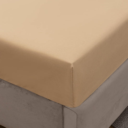 Spannbettlaken Beige