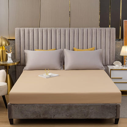 Spannbettlaken Beige